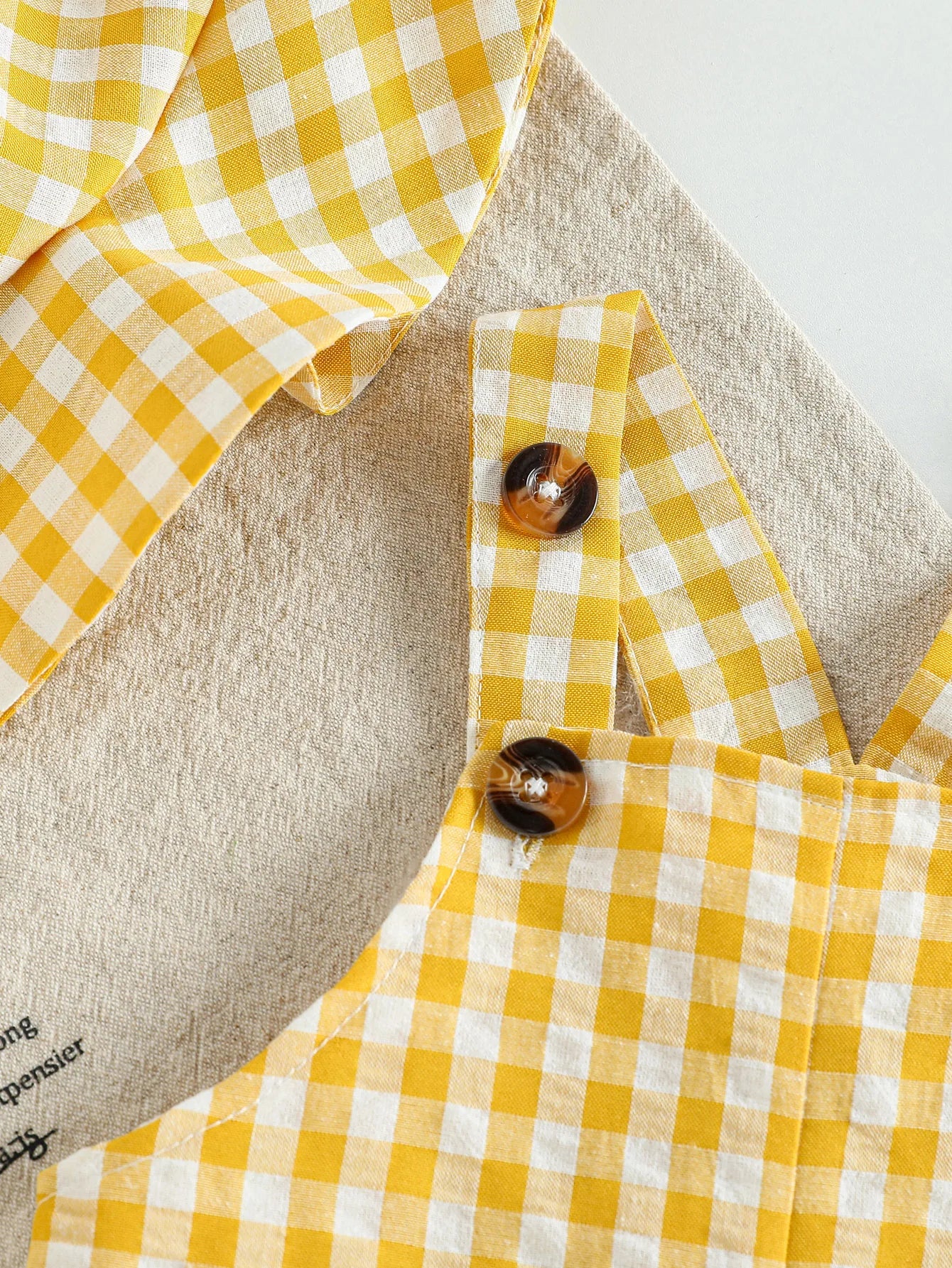 2Pcs Baby Unisex Boys/Girls Plaid Overalls Square Neck Sleeveless Jumpsuit Casual Summer Spring Clothes For Newborn-18M+ Hatat